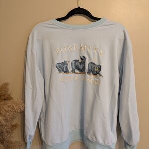 Yosemite Sierra Nevada Light Blue Sweater